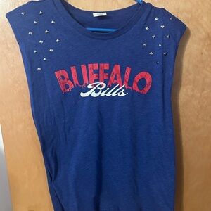 G-III 4Her by Carl Banks Buffalo Bills Blue Sleeveless Top with Studs XL NWT